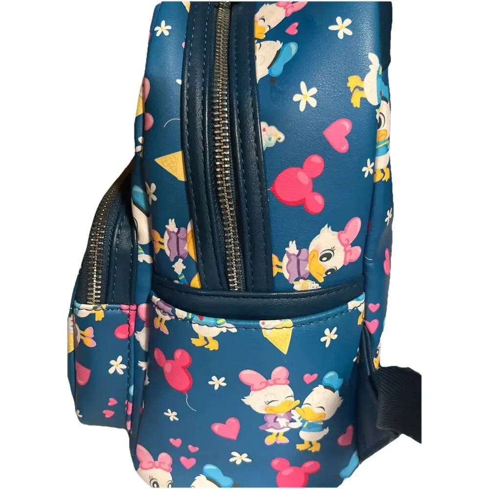 Disney Parks Donald Duck and Daisy Duck Loungefly Mini Backpack - Picture 2 of 8